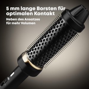 Perie de par Revamp Progloss Big Hot Brush, 180C, negru, cu tehnologie ionica - Img 2