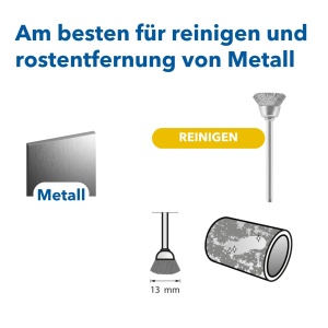 Perie de sarma Dremel 442 - Accesorii pentru unelte multifunctionale, 13 mm - Img 2