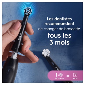 Perie de schimb Oral-B iO Gentle Care, negru, moale, 4 bucati - Img 4