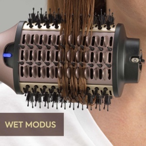 Perie de styling BaByliss Air Power Volume AS95E 2-in-1 Ionizare Moduri Wet Dry Aurie - Img 7