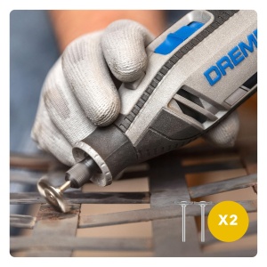 Perie din otel Dremel 428 pentru multifunctional, 2 buc, 19mm, 15.000 rpm - Img 3