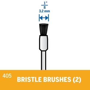 Perie Nylon Dremel 405-02, 2 bucati, 0,3 cm diametru - Img 3