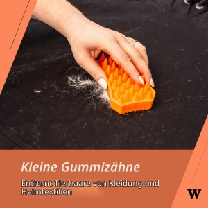 Perie pentru animale Wahl Rubber Sheddy Brush, cu dinti lungi, usoara si eficienta - Img 6