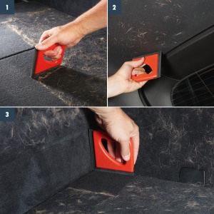 Perie pentru indepartarea parului de animale SONAX, ergonomica, usoara, cu gauri flexibile - Img 6