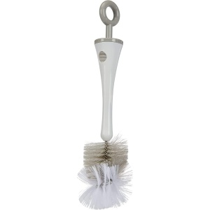 Perie pentru Sticle Beaba 2in1, gri, cu mini perie inclusa - Img 1