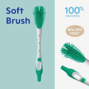 Perie pentru Sticle MAM Soft Brush Borste Extra-Moi Culoare Mint - Img 3