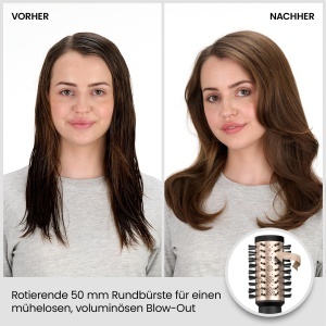 Perie rotativa BaByliss Big Hair Luxe AS970E, 4-in-1, 50mm, Ioni, 2 temperaturi - Img 3