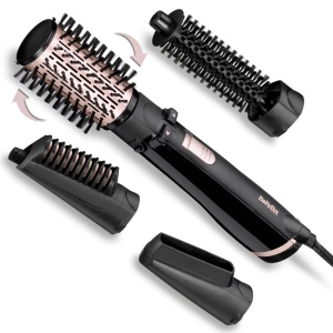Perie rotativa BaByliss Dry, Straighten and Style, 1000W, Negru - Img 1