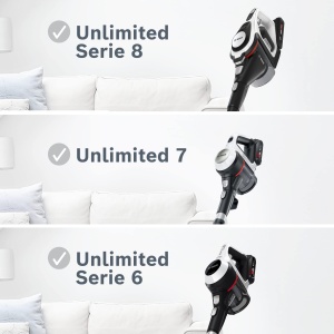 Perie si duza pentru mobila Bosch BHZU2IN1N, 2in1, negru, pentru aspiratoare Unlimited 6, 7, 8 - Img 5