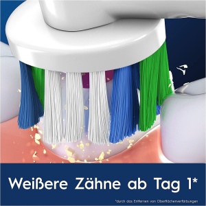 Perii de schimb Oral-B Pro 3DWhite, 12 bucati, alb, cu cupa de polish - Img 4