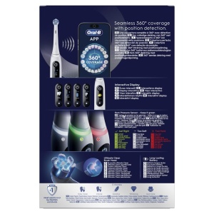 Periuta de dinti electrica Oral-B iO 6 Duo, 5 moduri, gri si roz - Img 4