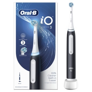 Periuta de dinti electrica Oral-B Series 3 Io, 3 moduri, negru