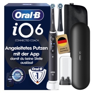 Periuta electrica Oral-B iO Series 6, neagra, cu tehnologie avansata