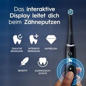 Periuta electrica Oral-B iO Series 6 Plus Black Lava 5 moduri de curatare set 2 bucati - Img 7