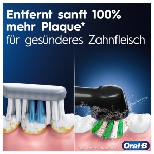 Periuta electrica Oral-B Pro Series 3, neagra si alba, cu 4 capete de inlocuire - Img 3