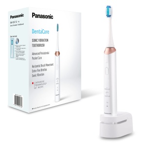 Periuta electrica Panasonic EW-DC12, vibratii sonice, 3 moduri, alb-roz