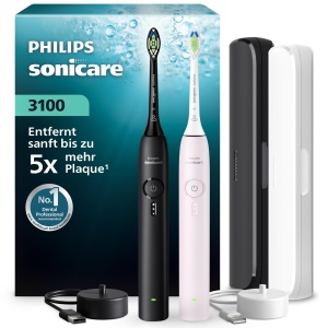 Periuta electrica Philips Sonicare Series 3000 HX407242 Negru si Roz 3 intensitati senzor de presiune