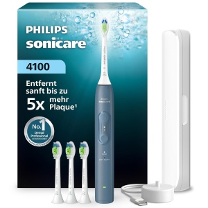 Periuta electrica Philips Sonicare Series 4100, 31.000 miscarimin, 4 programe, albastru inchis