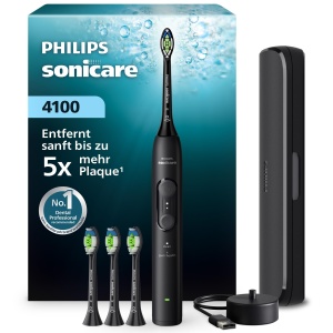 Periuta electrica Philips Sonicare Series 4100, 31.000 miscarimin, neagra