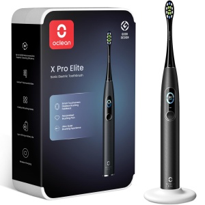 Periuta electrica sonica Oclean X Series Pro Elite, 4 moduri de curatare, neagra