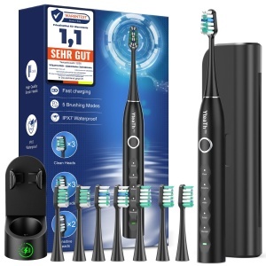 Periuta electrica YTEATH PRO, 5 moduri, 50.000 vibratiimin, neagra