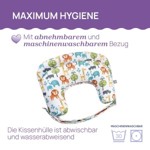 Perna de alaptare Boppy Deluxe, ergonomica, cu husa detasabila, 0 luni - Img 7