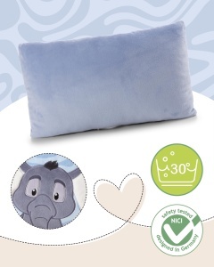 Perna de plus NICI Elefant 62752 43x25 cm gri material reciclabil ideala pentru copii si adulti - Img 4
