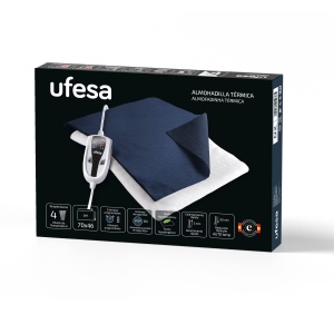 Perna electrica Ufesa Flexy Heat N4 100W Timer 4 nivele temperatura Albastru - Img 4