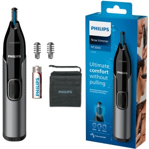 Philips Aparat de tuns nasul seria 3000 Aparat de tuns parul din nas, urechi si sprancene cu tehnologie PrecisionTrim (model NT3650/16)