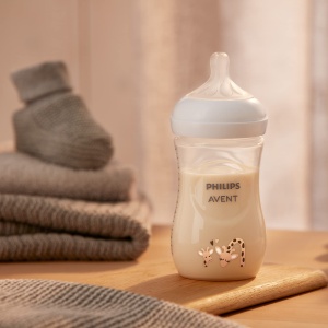Philips Avent Baby Bottle Natural Response - Biberon, 260 ml, fara BPA, pentru bebelusi de la 1 luna, motiv girafa (model SCY903/66) - Img 7