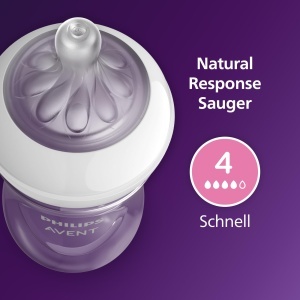 Philips AVENT, Biberon Natural Response 330 ml cu debit 4, Tetina de la 3 luni (SCY906/11) - Img 8