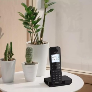 Philips Duo D2702B Telefon fix fara fir de 11,6 cm (4,6"), Microfon vertical, Difuzor, Pana la 14 ore, Antena optimizata, Telefoane duale, Negru - Img 3