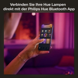 Philips Hue White & Color Ambiance E27 Corpuri LED Pachet de 4 (800 lm), becuri LED reglabile pentru sistemul de iluminat Hue cu 16 milioane de culori, control inteligent al iluminatului prin voce si aplicatie - Img 4