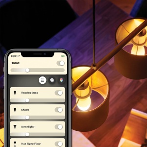 Philips Hue White E14 Lamp Twin Pack 2x470lm, reglabil, lumina alba calda, controlabila prin aplicatie, compatibila cu Amazon Alexa (Echo, Echo Dot) - Img 2