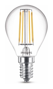 Philips LED Classic E14 Tropfenform 40W Lumina Calda Alb Clar - Img 2