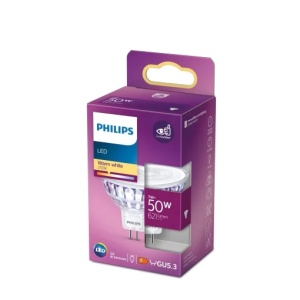 Philips LED Classic GU5.3 Lampa, 50 W, Reflector, argintiu, alb cald