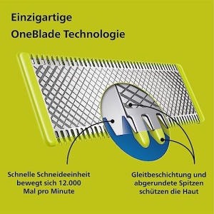 Philips OneBlade 360 Face - Aparat de coafat si tuns barba electric, 2x lama 360, pieptene reglabil 5 in 1, QP2734/30 - Img 6