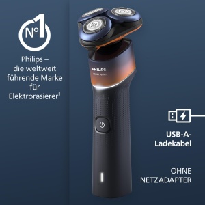 Philips Shaver Series 5000X, aparat de ras electric pentru barbierit umed si uscat, tehnologie Skin Protect, cap de barbierit flexibil la 360 de grade, incarcare rapida de 1 ora/5 min (model X5012/00) - Img 2