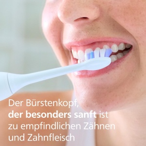 Philips Sonicare S2 Sensitive, capete de perie originale de schimb, alb, pachet de 2, HX6052/87 - Img 2