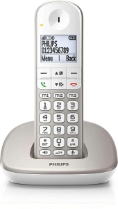 Philips XL4901S DECT Comfort Phone - Telefon fara fir cu receptor - Butoane mari - Control volum - Compatibilitate aparate auditive - Telefon fix - Alb - Img 2