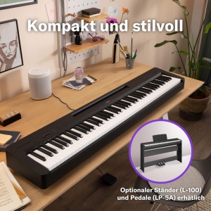 Pian digital Yamaha P-145BT, 88 taste, Bluetooth, negru - Img 4
