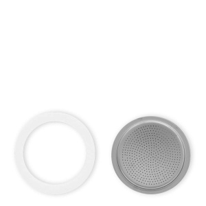 Piese de schimb Bialetti Ricambi Gasket si Plate Compatibile cu Moka Express 6 Cups Argintiu - Img 2