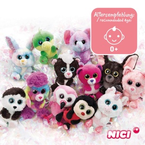 Pinguin de plus NICI Glubschis X-Mas Sniffy 15 cm, ochi stralucitori, albastruAlb - Img 5