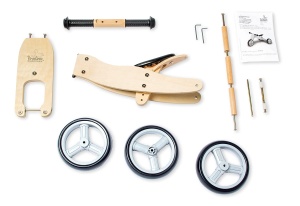 Pinolino Mini Balance Tricycle Charlie, din lemn, decapotabil in 4 directii, sa reglabila pe inaltime in 6 directii, pentru copii de la 1,5 ani, natural - Img 5