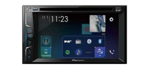 Pioneer AVH-Z3200DAB 2DIN Media-Receiver , 6,2" Clear-Resistive-Touchpanel , Bluetooth , DAB+ Digitalradio , Apple CarPlay , WebLink , Freisprecheinrichtung , CD, DVD, und USB, Schwarz, Double Din - Img 2