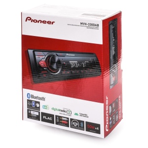 Pioneer MVH-330DAB, radio auto 1DIN cu RDS si DAB+, USB, intrare AUX, Bluetooth, adancime redusa de instalare - Img 4