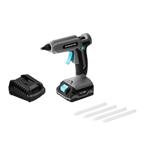 Pistoale de lipit Cecotec CecoRaptor Perfect Fix 2020 Advance. Pistol de lipit de 20 V, 2.000 mAh alimentat cu baterii, compatibil cu betisoare de lipici cu diametrul de 11 mm si lungimea de 150 mm