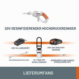 Pistol de pulverizare cu acumulator WORX WP651E 20V, mobil si puternic - Img 6