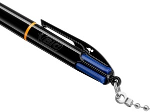 Pix BIC 4 Culori cu Stativ si Lant de 58 cm, Reincarcabil, Documente - Img 6