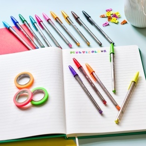 Pix BIC Cristal Multicolour, 20 culori, grosime 1.6 mm, 2 seturi a cate 10 bucati - Img 3